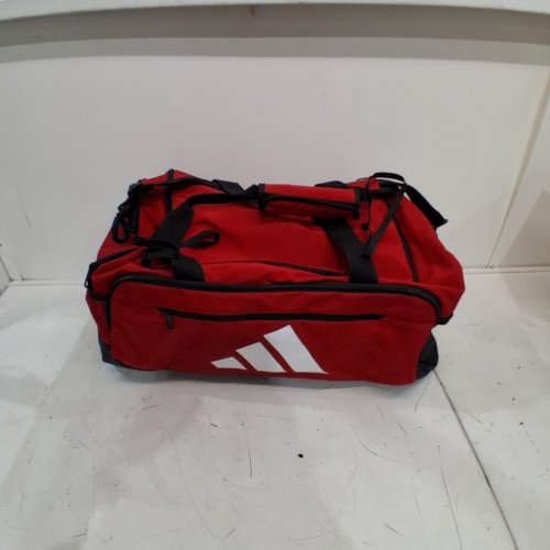 ADIDAS DEFENDER 5 DUFFLE BAG - SMALL 20.25" X 11.5" X 11.75" - RED/BLACK image 2