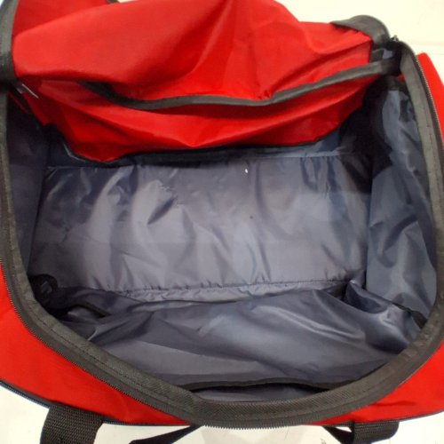 ADIDAS DEFENDER 5 DUFFLE BAG - SMALL 20.25" X 11.5" X 11.75" - RED/BLACK image 3