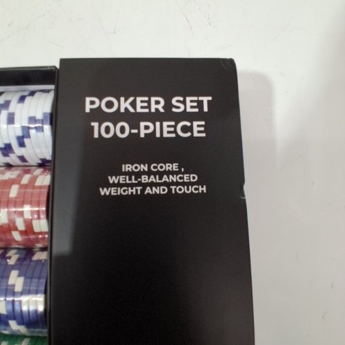 100PC HEITOK IRON CORE POKER CHIP SET - MULTICOLOR image 2