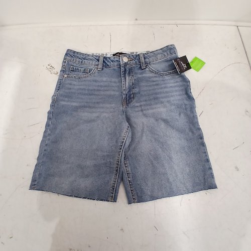 GIRLS LACE DENIM SHORTS - 7-18 - LIGHT WASH image 3