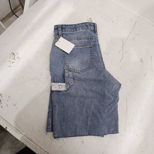 GIRLS LACE DENIM SHORTS - 7-18 - LIGHT WASH image 4