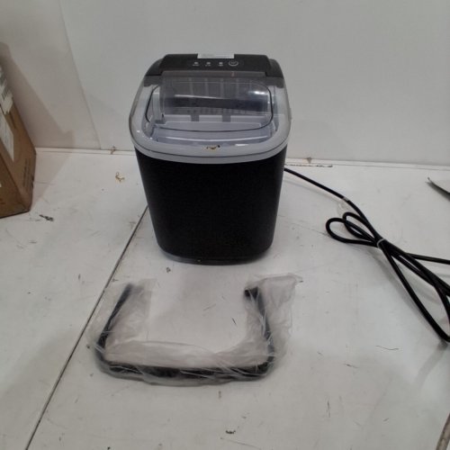 EUHOMY COUNTERTOP ICE MAKER MACHINE WITH HANDLE, BASKET AND SCOOP - MAKES 26LB/DAY - BLACK (MODEL: IM001-BBL-CAZX) image 3