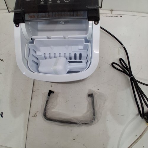 EUHOMY COUNTERTOP ICE MAKER MACHINE WITH HANDLE, BASKET AND SCOOP - MAKES 26LB/DAY - BLACK (MODEL: IM001-BBL-CAZX) image 5