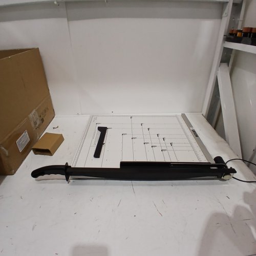 VEVOR PAPER CUTTER, GUILLOTINE TRIMMER - 16 SHEETS CAPACITY - 15" - WHITE/BLACK (MODEL:824) image 2