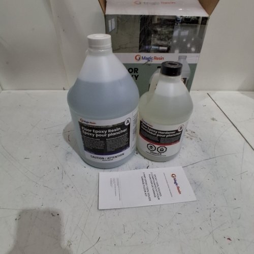 2PC MAGIC RESIN 2-PART FLOOR EPOXY RESIN KIT - 5.7 L - CLEAR (MODEL : RJ-PBPB-L37A) image 2
