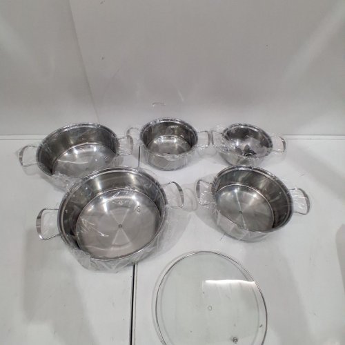 10PC JOGGEIL HOME KITCHEN COOKWARE SET - STAINLESS STEEL image 2