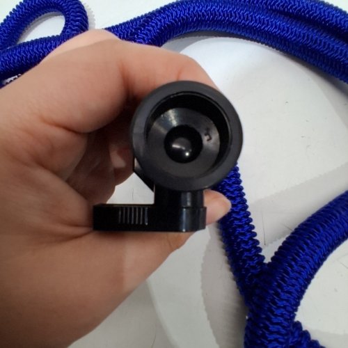 BIG BOSS XHOSE PRO DAC-5 HIGH PERFORMANCE LIGHTWEIGHT EXPANDABLE GARDEN HOSE WITH BRASS FITTINGS, 25FT - BLUE image 5