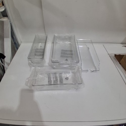 6PC SIMPLEHOUSEWARE PACK-FREEZER STORAGE FRIDGE ORGANIZER - PLASTIC/CLEAR - (MODEL: CB-09B-1#JJ01) image 3