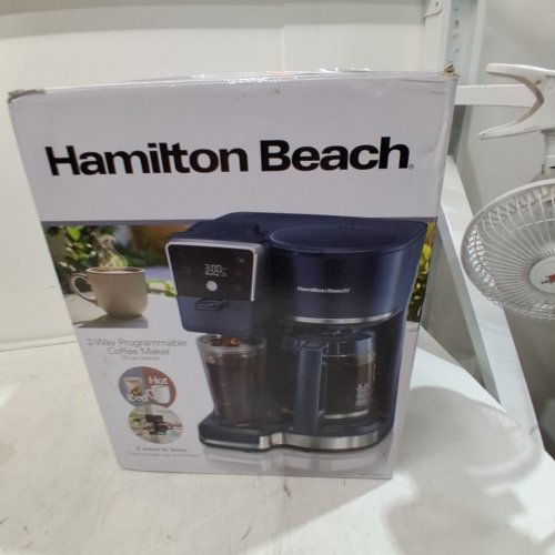 HAMILTON BEACH 2-WAY PROGRAMMABLE COFFEE MAKER - 12 CUP - DARK BLUE (MODEL: 47500J) image 8