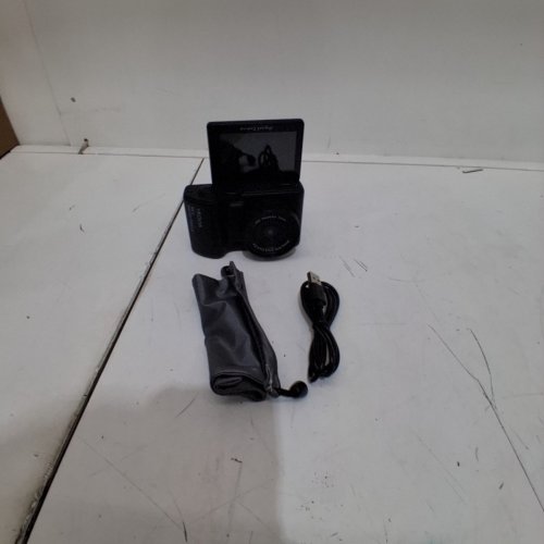 YROVJA DIGITAL CAMERA WITH 80° FLIP SCREEN AND 16X ZOOM -4K - 128G - BLACK image 3