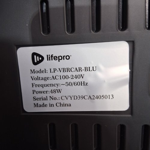 LIFEPRO VIBRACARE FOOT & CALF MASSAGER - 30-SPEEDS - BLACK/BLUE (MODEL: LP-VBRCAR-BLU) image 5