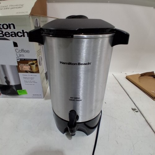 HAMILTON BEACH COFFEE URN - 45 CUP CAPACITY - STAINLESS STEEL (MODEL: 40515CR) image 3