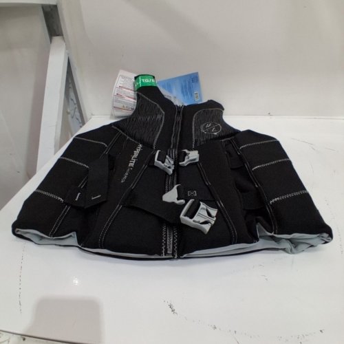MEN'S HYPERLITE NEOPRENE PFD LIFE VEST WITH BUCKLE STRAPS - XL - BLACK/GREY (MODEL: 3246/1819494) image 2
