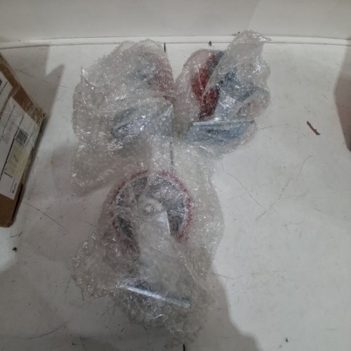 3PK NEFISH INDUSTRIAL HEAVY DUTY CASTERS WITH BRAKE AND POLYURETHANE WHEELS - 5" - 4000LBS CAP - image 2