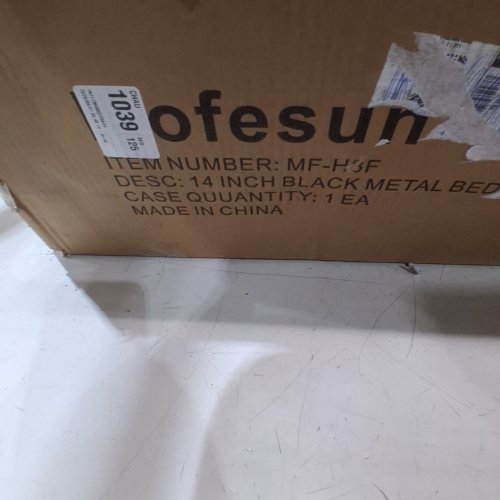 MOFESUN METAL BED FRAME - FULL - BLACK (MODEL: MF-H8F) image 5