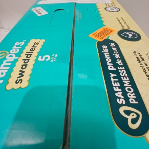100PK PAMPERS SWADDLERS 100% LEAKPROOF DISPOSABLE BABY DIAPERS - SIZE 5 image 3