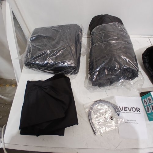PORTABLE VOCAL BOOTH PRO-GRADE RECORDING STUDIO WITH TRAVEL BAG FOR ECHO-FREE VOCALS, PODCASTS, VOICEOVERS - 6.5FT - BLACK (MODEL:SSLY002) image 7