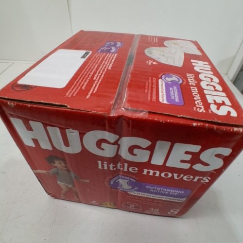 38PK HUGGIES LITTLE MOVERS BABY DIAPERS - SIZE 8 - DISNEY image 3