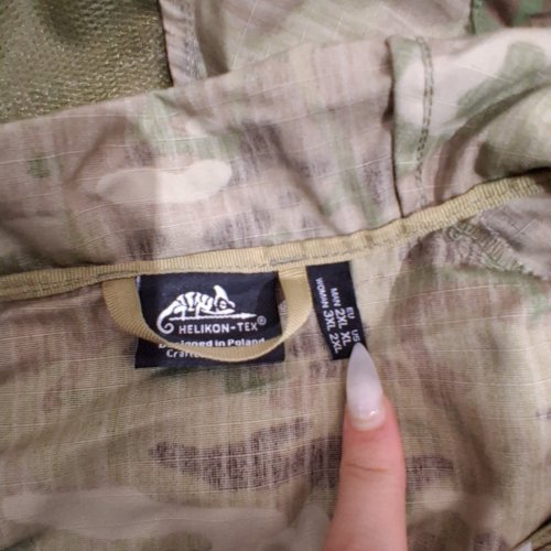 UNISEX HELIKON-TEX CAMOUFLAGE ANORAK JACKET - M : 2XL / W : 3XL - GREEN / BROWN (MODEL: KU-TRR-PR-34-U07) image 4