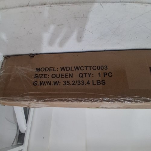 ALLEWIE METAL PLATFORM BED FRAME - QUEEN - WHITE (MODEL: WDLWCTTC003) image 2