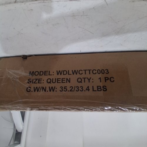 ALLEWIE METAL PLATFORM BED FRAME - QUEEN - WHITE (MODEL: WDLWCTTC003) image 3