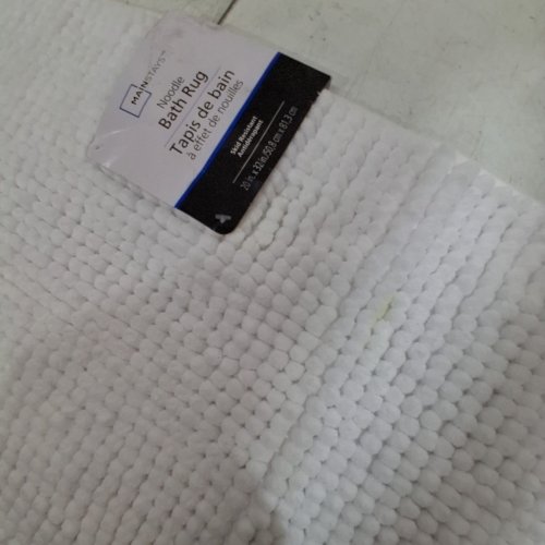 MAINSTAYS NOODLE BATH RUG, 32"X 20" - WHITE image 3