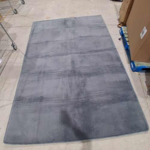 HULOO SLEEP THICK VELVET MEMORY FOAM NON SLIP CRAWLING BABY MAT - 118" X 79" X 1.3" - DARK GREY image 3