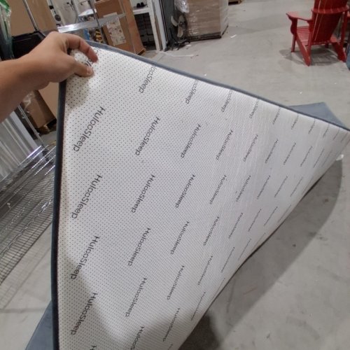 HULOO SLEEP THICK VELVET MEMORY FOAM NON SLIP CRAWLING BABY MAT - 118" X 79" X 1.3" - DARK GREY image 4