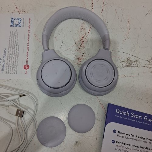 ONANOFF STORYPHONES BLUETOOTH HEADPHONES WITH BUILT-IN MIC FOR AUDIO STORIES, MUSIC AND EDUCATIONAL CONTENT - COMPATIBLE WITH IOS/ANDROID - GREY (MODEL: ON-STORYPH-GREY) image 4