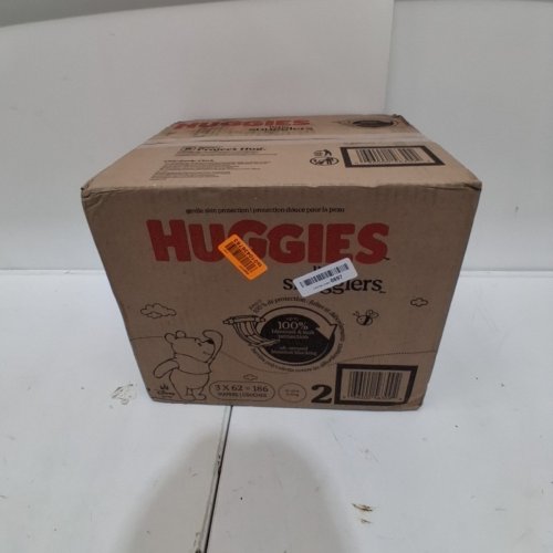 186PK HUGGIES LITTLE SNUGGLERS DIAPERS - SIZE 2 - DISNEY WINNIE THE POOH (MODEL: 56310) image 2