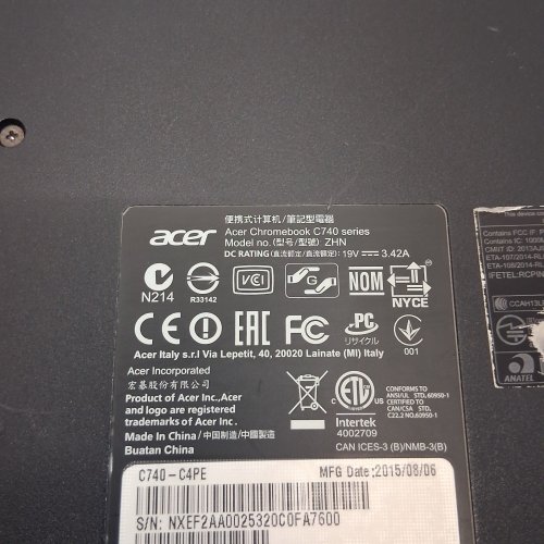 ACER CHROMEBOOK 11, 11.6" WITH INTEL CELERON 3205U, 4GB RAM, 16GB SSD (MODEL: C740-C4PE) image 7