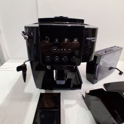 DELONGHI MAGNIFICA START ALL-IN-ONE HOT/COLD COFFEE & ESPRESSO MAKER WITH BUILT-IN MILK FROTHER - BLACK (MODEL: ECAM22022B) image 4
