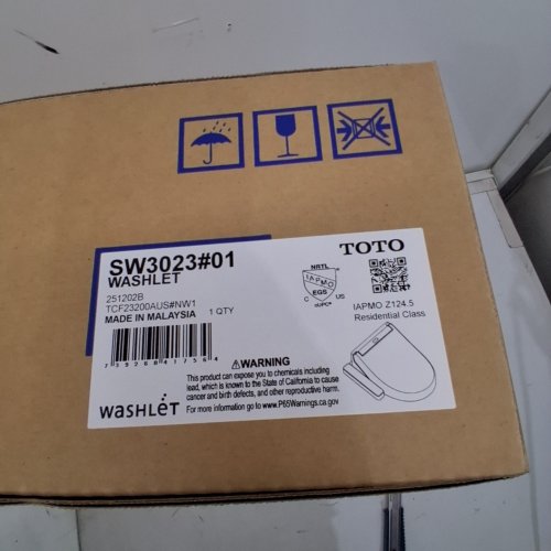 TOTO WASHLET ELECTRIC BIDET TOILET SEAT WITH HEAT FUNCTIONS - ROUND - COTTON WHITE (MODEL: SW3023#01) image 2
