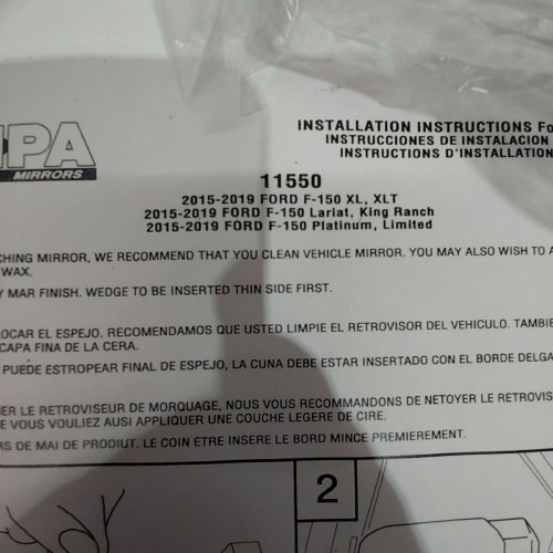 CIPA MIRRORS CUSTOM TOWING MIRROR SET FOR VARIOUS FORD MODELS (MODEL: 11550) image 4