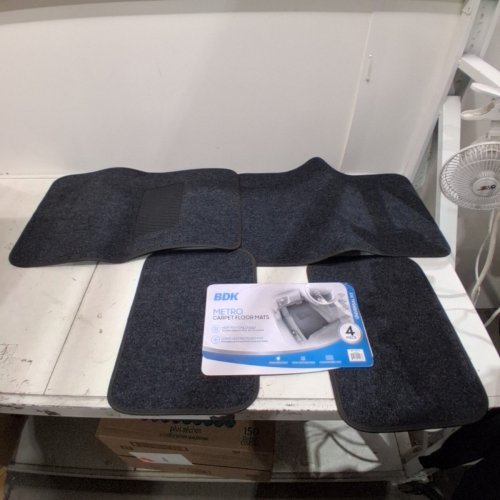 4PC BDK METRO CARPET FLOOR MATS - BLUE image 2