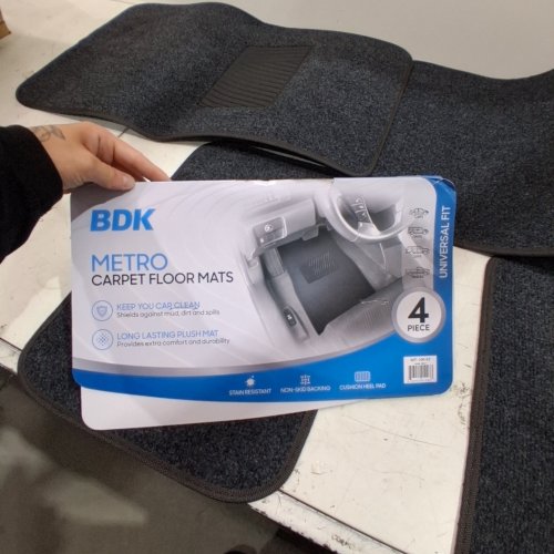 4PC BDK METRO CARPET FLOOR MATS - BLUE image 3