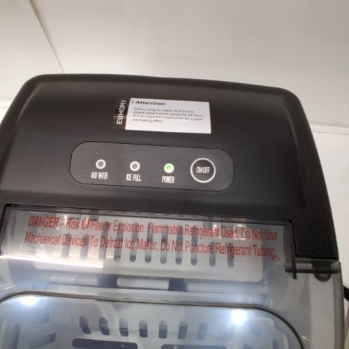 EUHOMY COUNTERTOP ICE MAKER - MAKES 26LBS/DAY - BLACK (MODEL: IM-06D) image 2