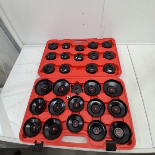 30PC OIL FILTER WRENCH KIT WITH CASE - 3/8" - RED/BLACK (MODEL: WS2700) image 2