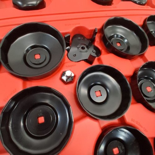 30PC OIL FILTER WRENCH KIT WITH CASE - 3/8" - RED/BLACK (MODEL: WS2700) image 3