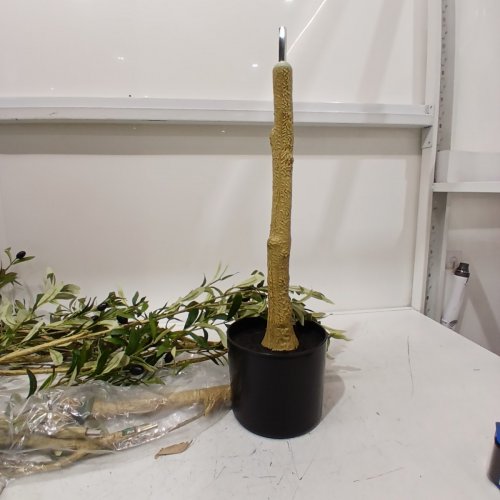 REALEAD ARTIFICIAL POTTED OLIVE TREE - 7FT - GREEN/WHITE (MODEL: ‎REJTGLSXP01-7FT) image 5