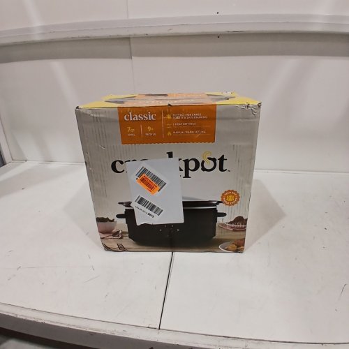 CROCKPOT CLASSIC SLOW COOKER WITH THREE HEAT SETTINGS - 7QT - BLACK image 6