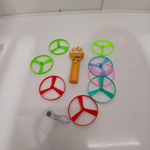 9PC RECHARGEABLE PET FLYING DISC TOY - 300 MAH - MULTICOLOR (MODEL: NO.268-36) image 3