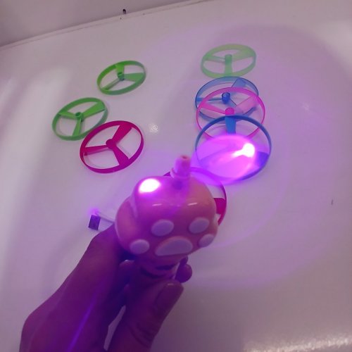 9PC RECHARGEABLE PET FLYING DISC TOY - 300 MAH - MULTICOLOR (MODEL: NO.268-36) image 4