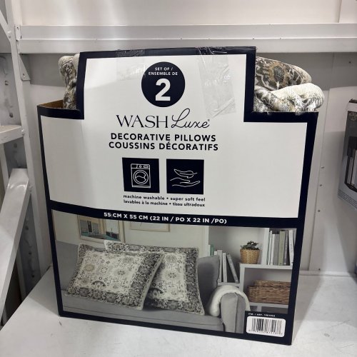 2PK TOWN & COUNTRY LIVING WASHLUXE DECORATIVE PILLOWS - 22" - MULTICOLOURED (MODEL: 1901552) image 3