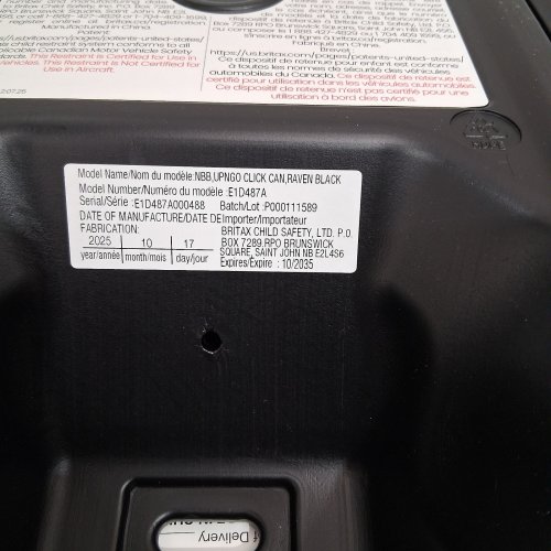 BRITAX UPNGO CLICK BACKLESS BOOSTER CAR SEAT WITH RIGID LUAS - 120LB - RAVEN BLACK (MODEL:E1D487A) image 2