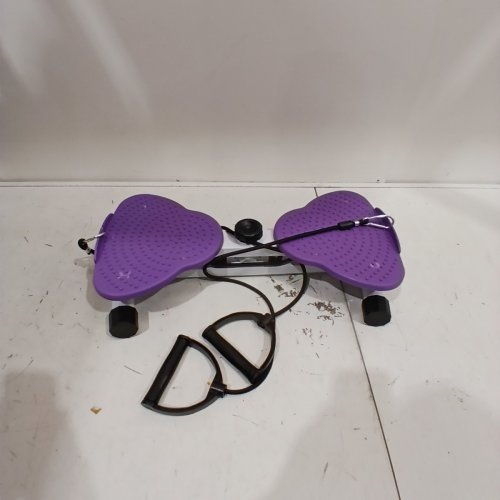 MINI TWIST STEPPER WITH RESISTANCE BANDS - 300 LBS CAP - PURPLE image 2