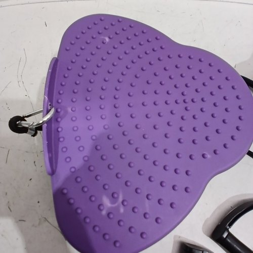 MINI TWIST STEPPER WITH RESISTANCE BANDS - 300 LBS CAP - PURPLE image 3