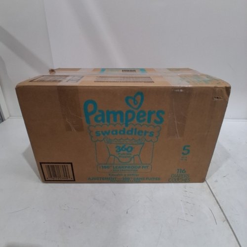116PK PAMPERS SWADDLERS 360 PULL ON DISPOSABLE DIAPERS - SIZE 5 image 3