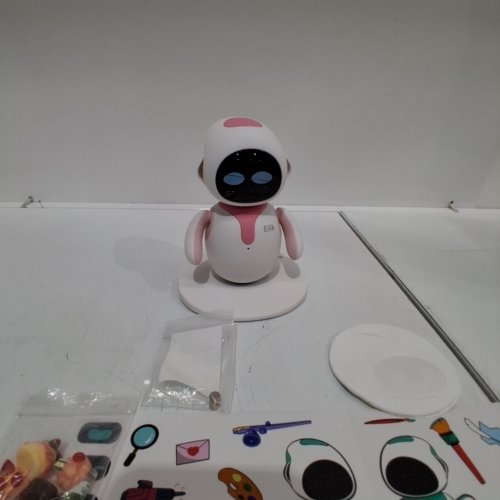 EILIK DESKTOP COMPANION ROBOT WITH EMOTIONAL INTELLIGENCE MULTI ROBOT INTERACTIONS WITH ACCESSORIES - PINK/WHITE image 2