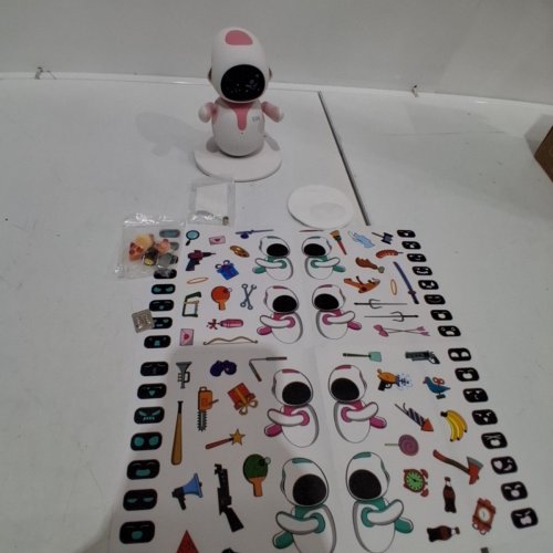 EILIK DESKTOP COMPANION ROBOT WITH EMOTIONAL INTELLIGENCE MULTI ROBOT INTERACTIONS WITH ACCESSORIES - PINK/WHITE image 3